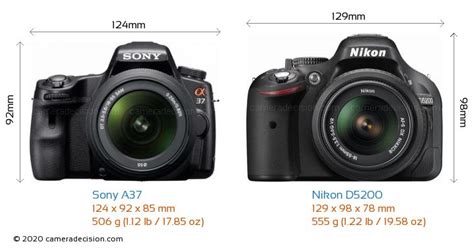 Sony SLT – A37 vs Nikon D5200 Karşılaştırma